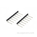 Conector de cabezal de clavija de 2,54 mm SMT de ángulo recto